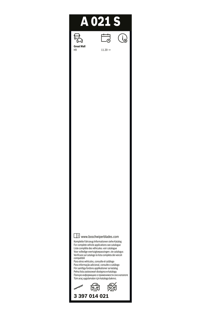 BOSCH 3 397 014 021 Aerotwin Wischblatt