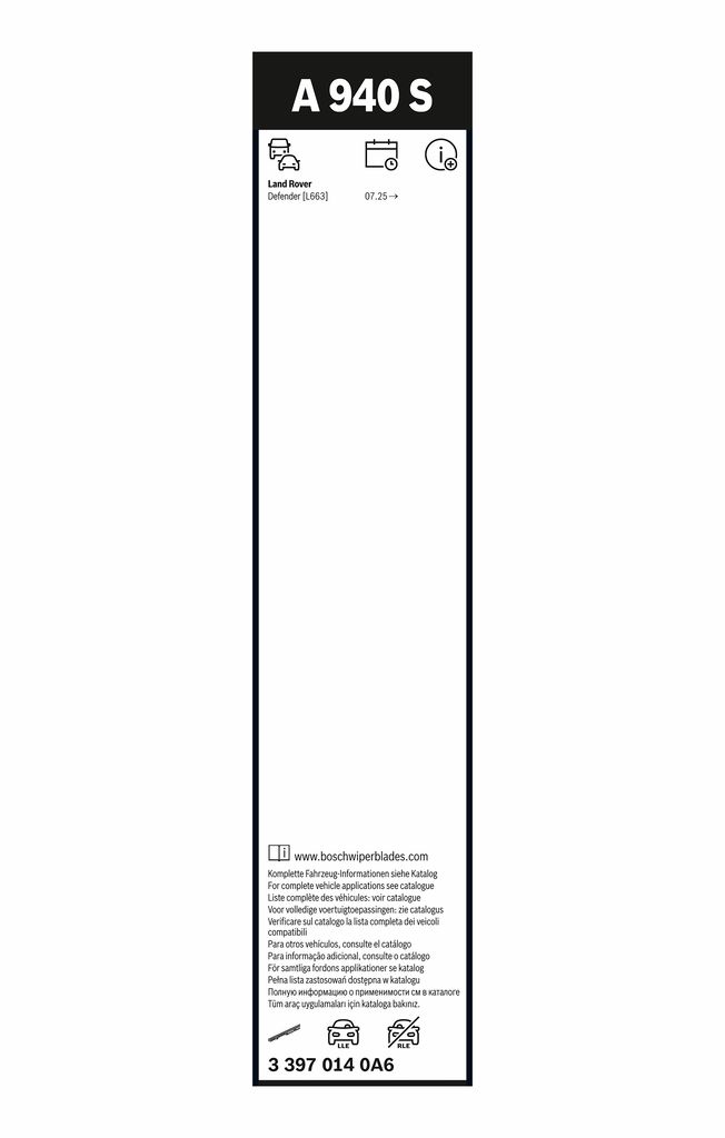 BOSCH 3 397 014 0A6 Aerotwin Μάκτρο καθαριστήρα for FORD