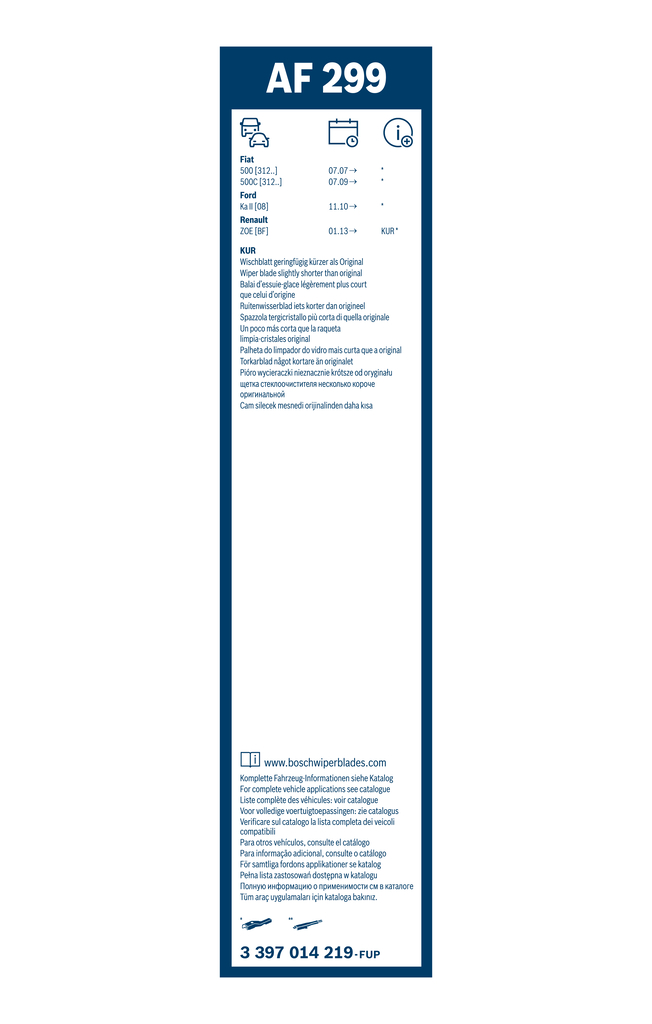 BOSCH 3 397 014 219 Aerofit Wischblatt