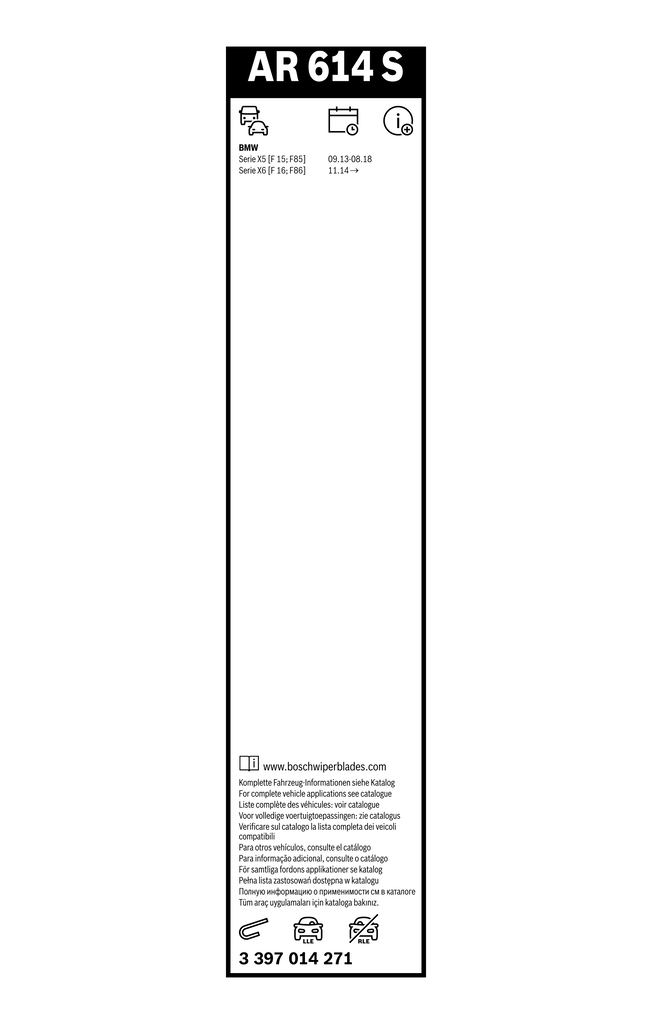 BOSCH 3 397 014 271 Aerotwin Retrofit Μάκτρο καθαριστήρα εμπρός for BMW