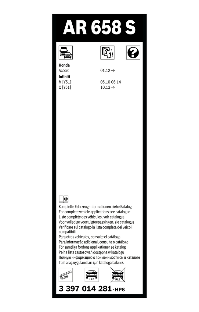 BOSCH 3 397 014 281 Aerotwin Retrofit Wischblatt