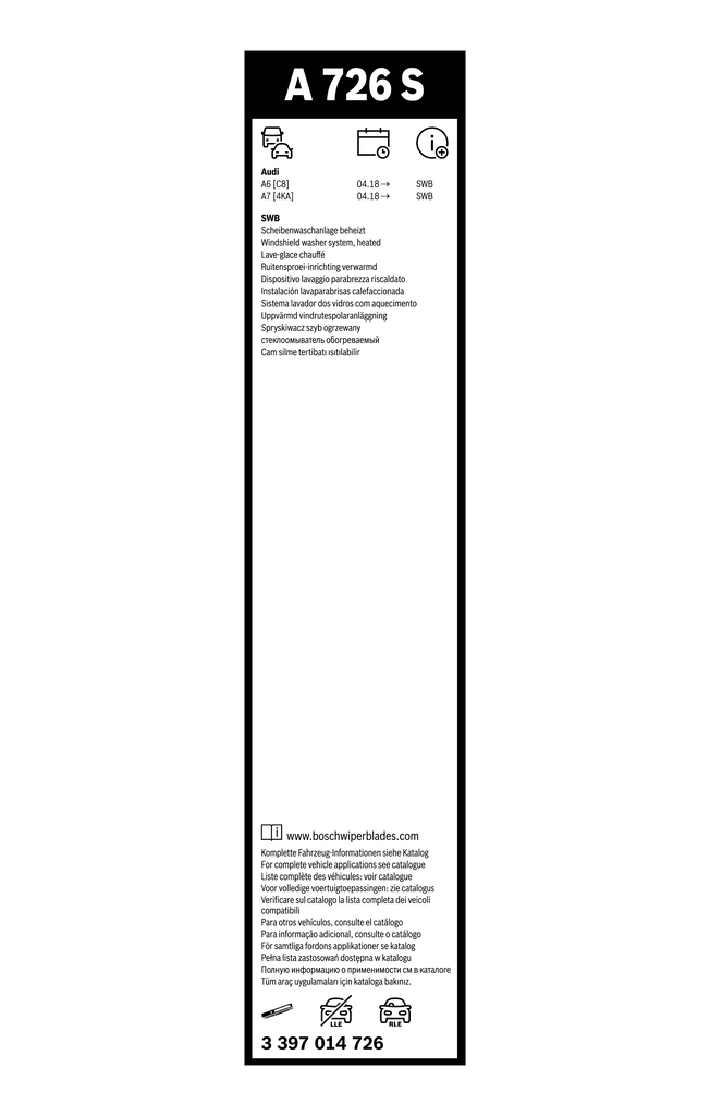 BOSCH 3 397 014 726 Aerotwin Wischblatt