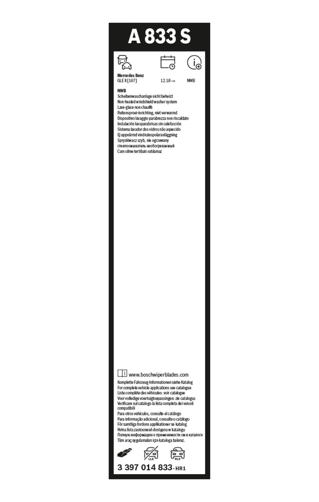 BOSCH 3 397 014 833 Aerotwin Wischblatt