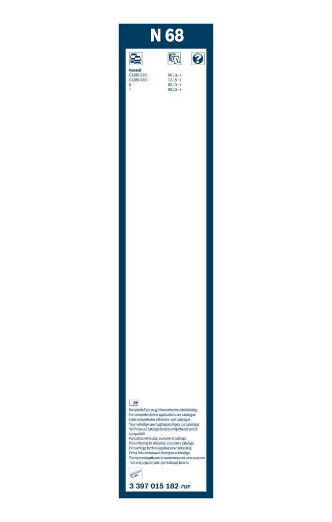 BOSCH 3 397 015 182 Twin Wischblatt