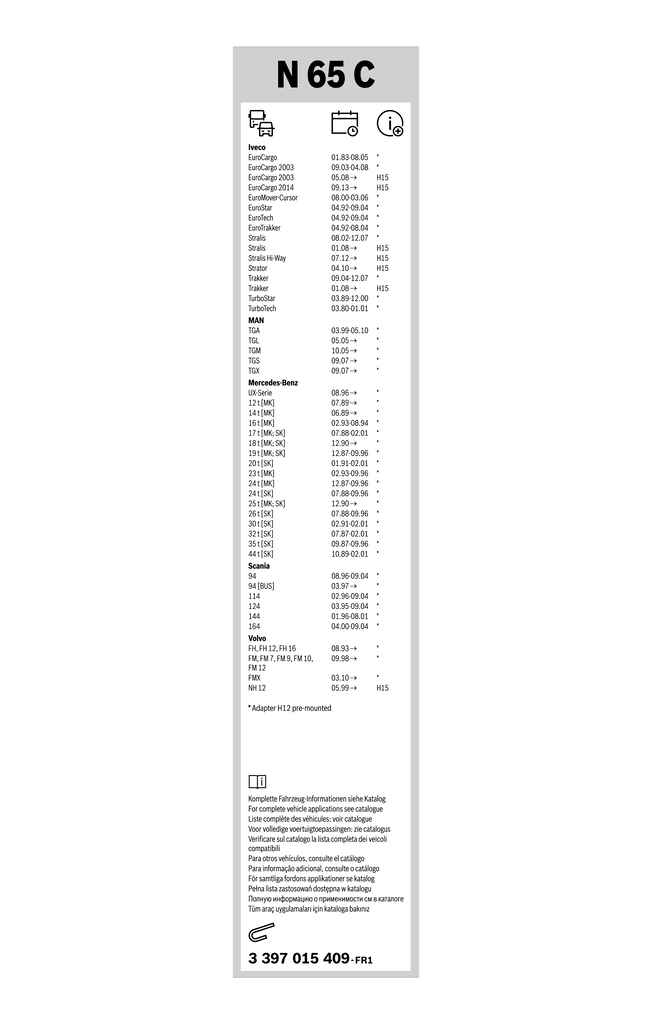 BOSCH 3 397 015 409 ECO Wischblatt