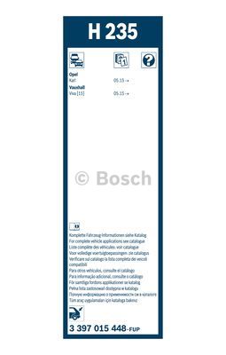 BOSCH 3 397 015 448 Spazzola tergi