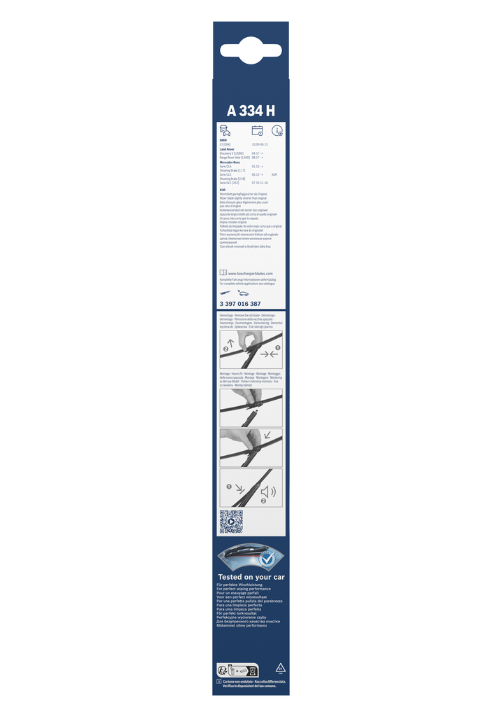 BOSCH 3 397 016 387 Rear Aerotwin Μάκτρο καθαριστήρα for BMW LAND ROVER MERCEDES-BENZ