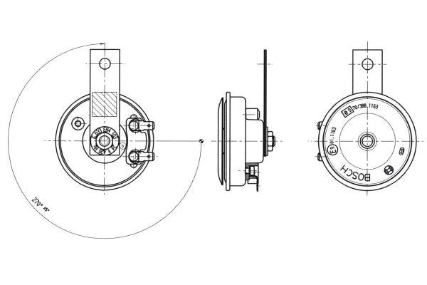 BOSCH 6 033 FB4 103 Air Horn