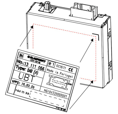 BOSCH 7 643 121 610 Radio/CD