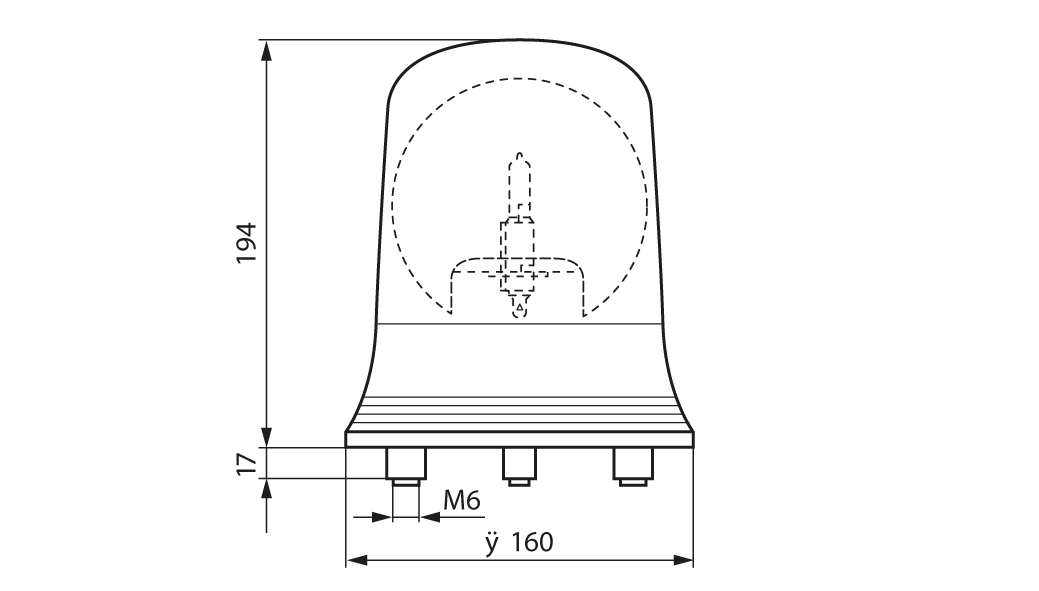 BOSCH 7 782 319 054 Rotating Beacon