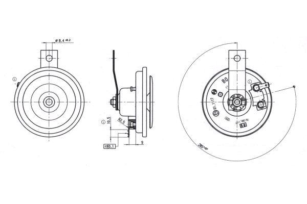 BOSCH 9 320 332 008 Air Horn