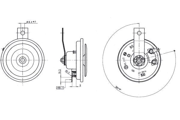 BOSCH 9 320 332 009 Air Horn