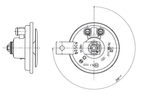 BOSCH 9 320 332 012 Air Horn