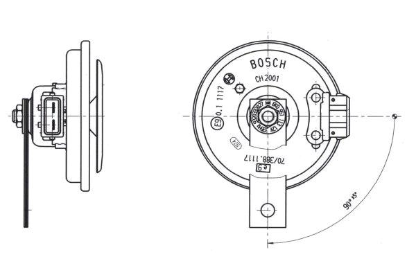 BOSCH 9 320 332 027 Air Horn