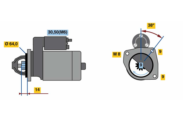 BOSCH F 000 AL0 319 Starter