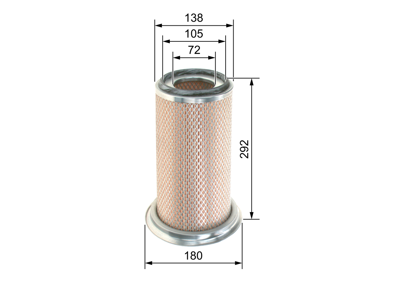 BOSCH F 026 400 281 Luftfilter