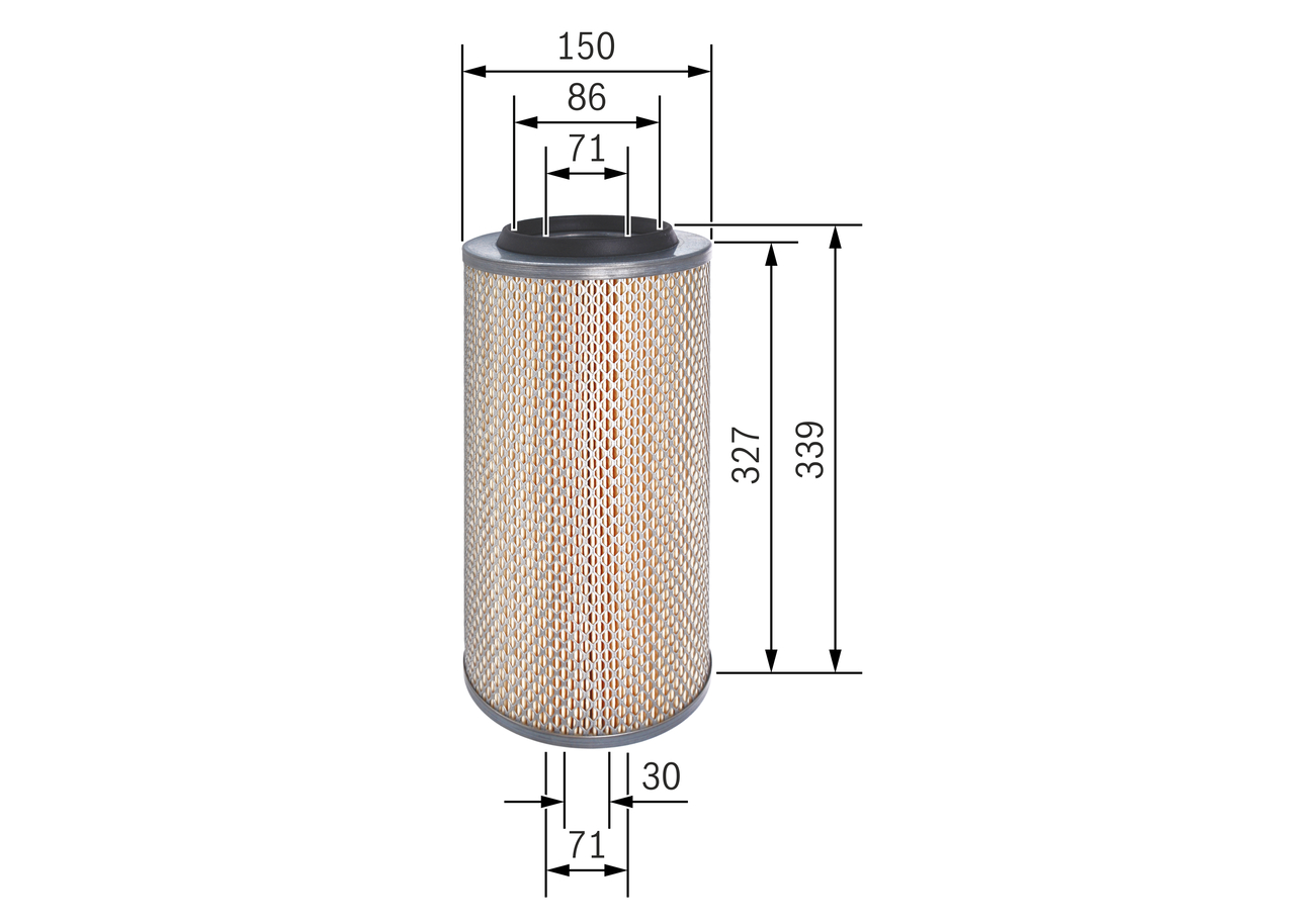 BOSCH F 026 400 322 Luftfilter