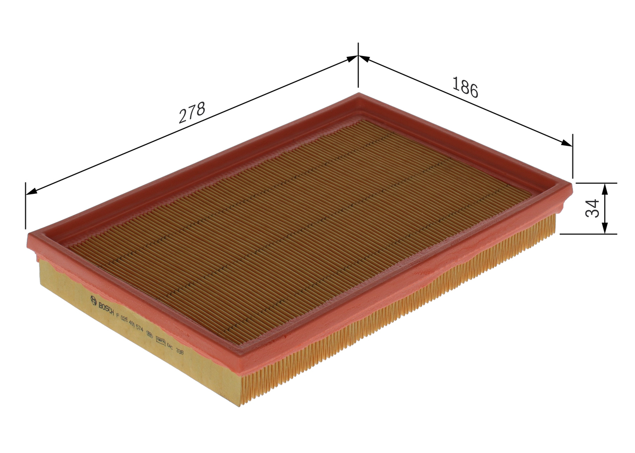 BOSCH F 026 400 574 Luftfilter
