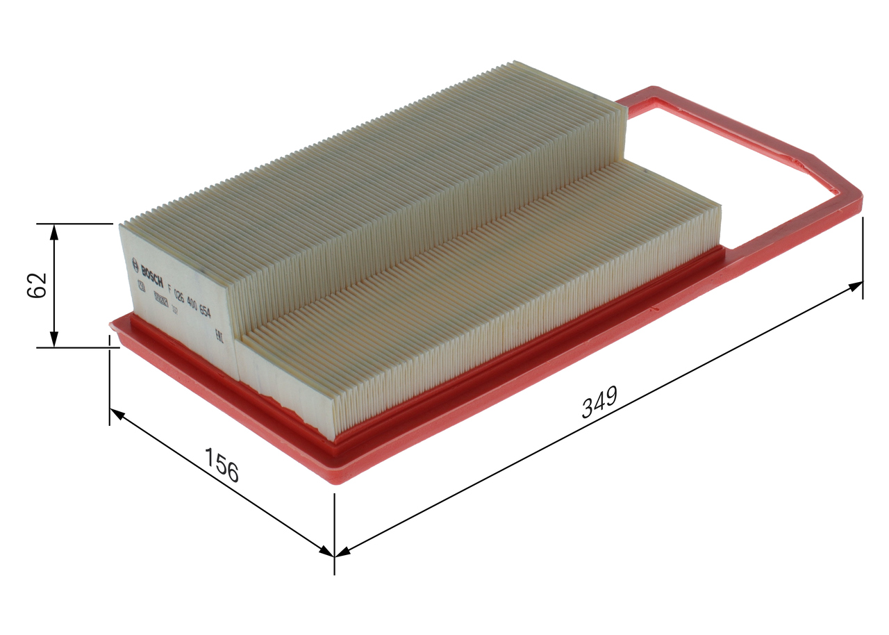 BOSCH F 026 400 654 Luftfilter