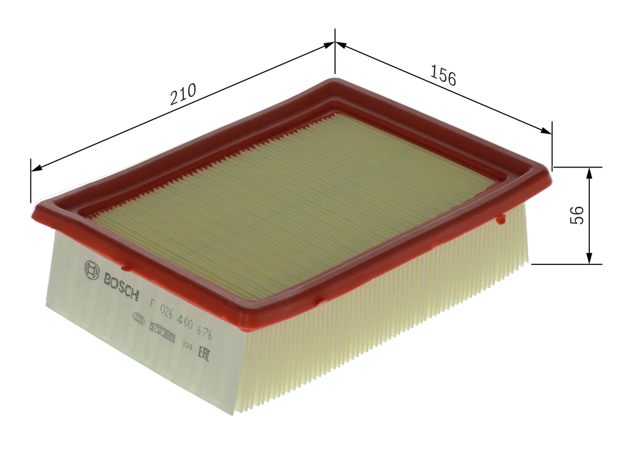 BOSCH F 026 400 676 Luftfilter