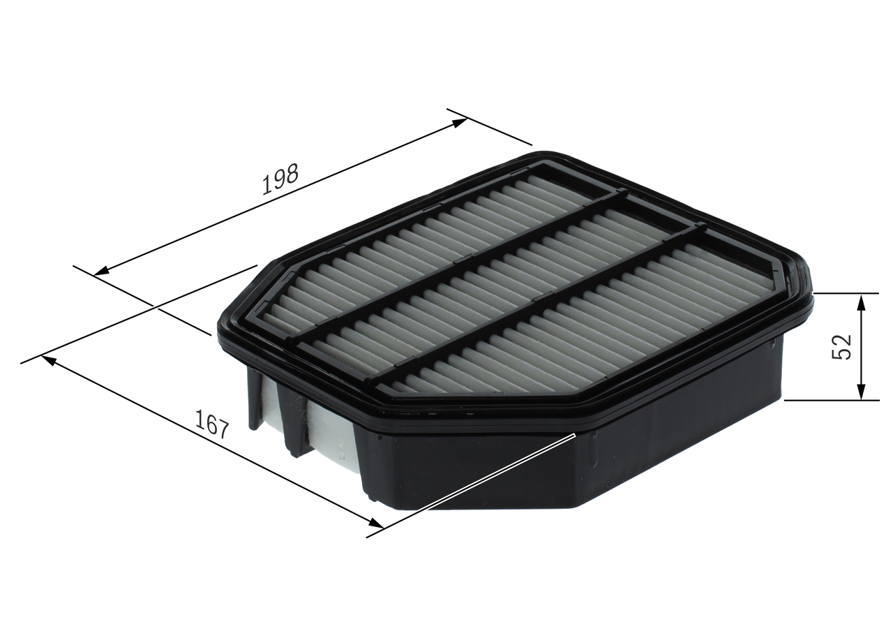 BOSCH F 026 400 711 Luftfilter