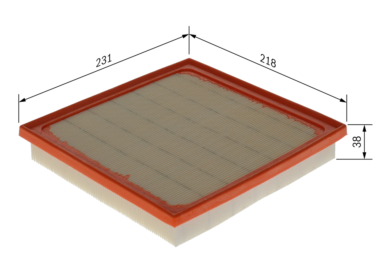 BOSCH F 026 400 743 Luftfilter