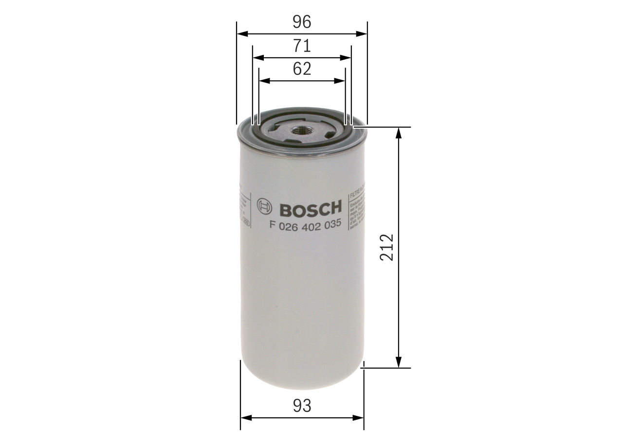 BOSCH F 026 402 035 Kraftstofffilter