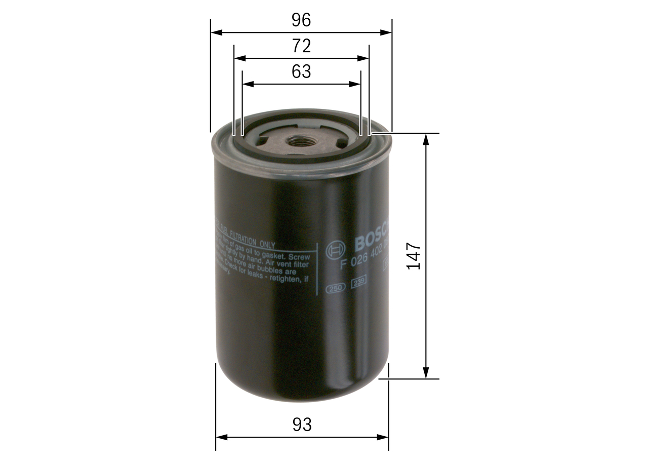 BOSCH F 026 402 087 Kraftstofffilter