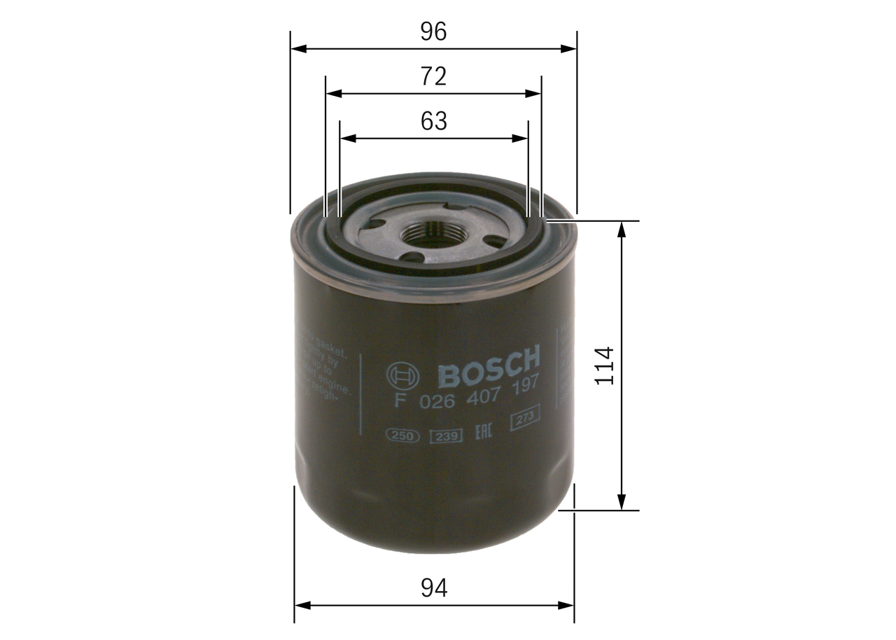 BOSCH F 026 407 197 Hydraulikfilter, Automatikgetriebe