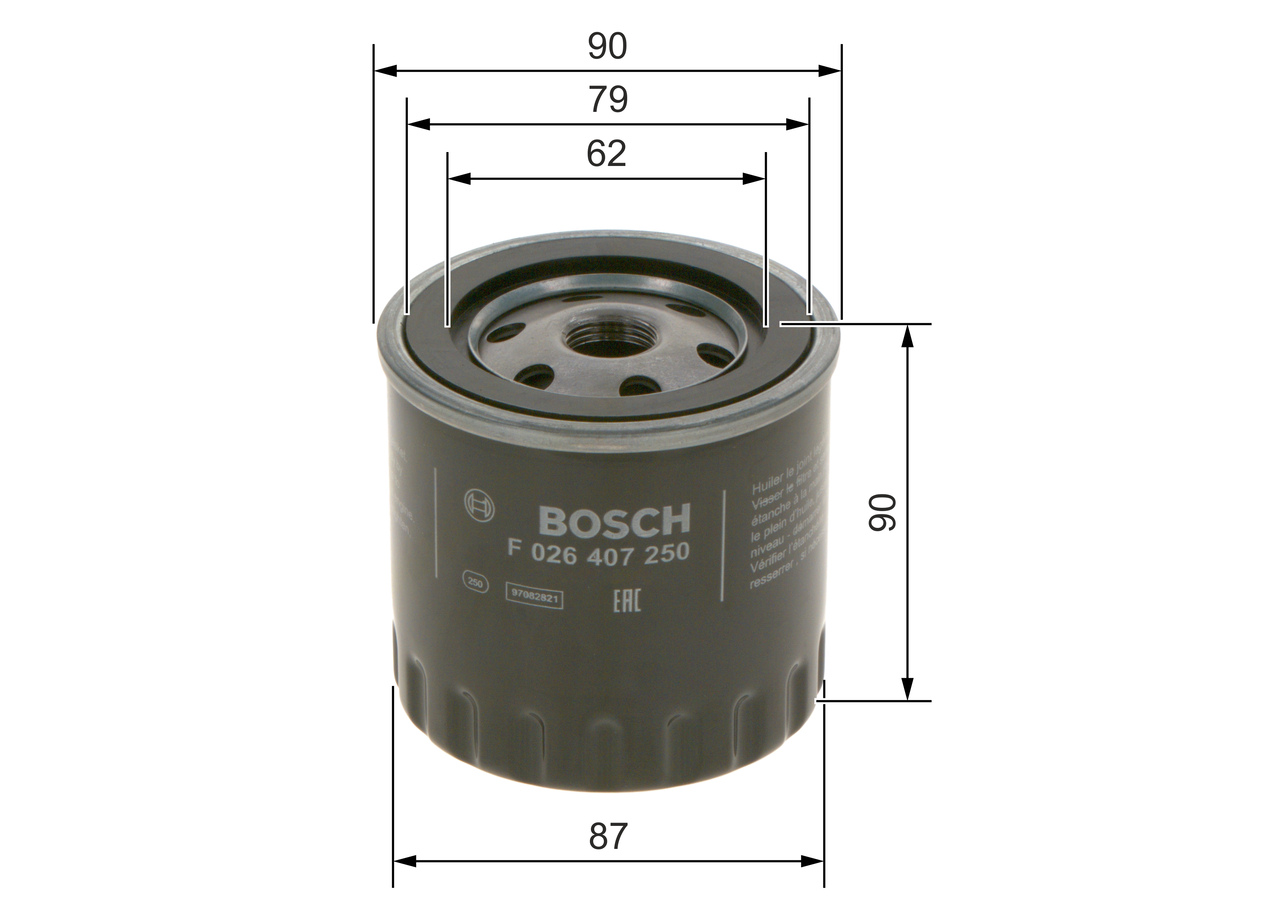 BOSCH F 026 407 250 Ölfilter