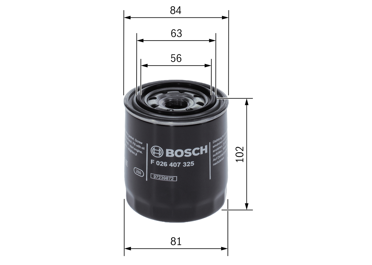 BOSCH F 026 407 325 Ölfilter