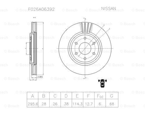 BOSCH F 026 A06 392 Brake Disc