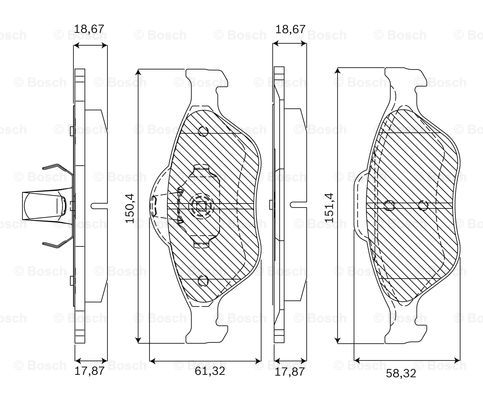 BOSCH F 03A 050 000 Brake...