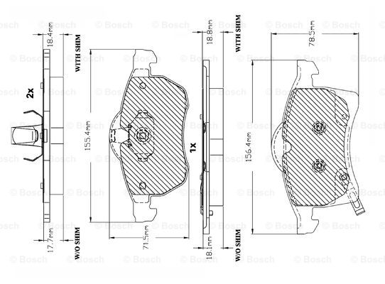 BOSCH F 03A 150 012 Brake...