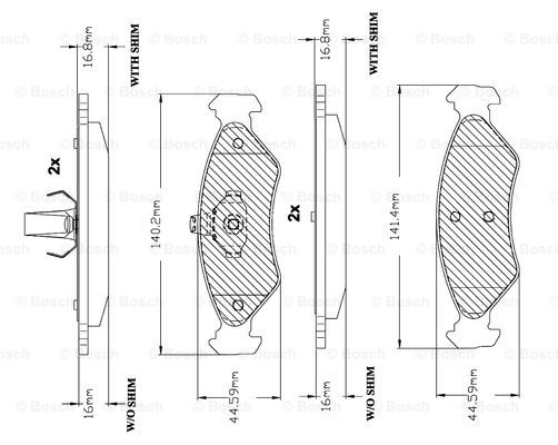 BOSCH F 03A 150 024 Brake...