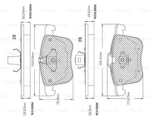 BOSCH F 03A 150 030 Brake...