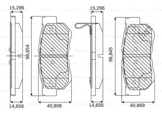 BOSCH F 03B 050 040 Brake...