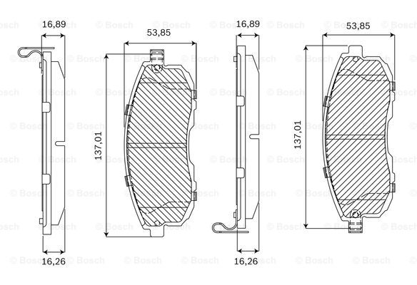 BOSCH F 03B 050 041 Brake...