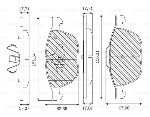 BOSCH F 03B 050 123 Brake...