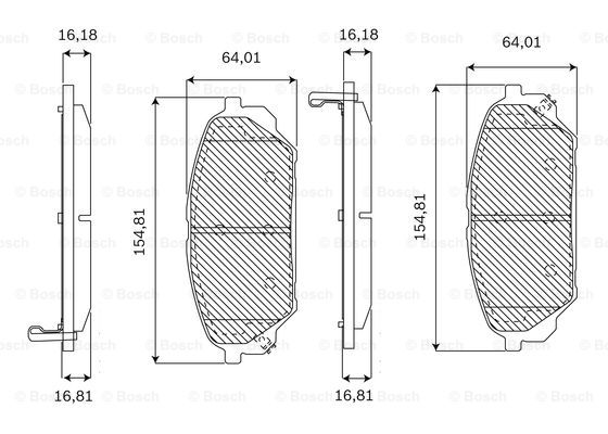 BOSCH F 03B 050 186 Brake...