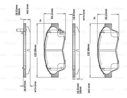 BOSCH F 03B 150 023 Brake...