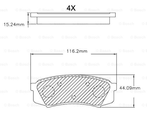 BOSCH F 03B 150 032 Brake...