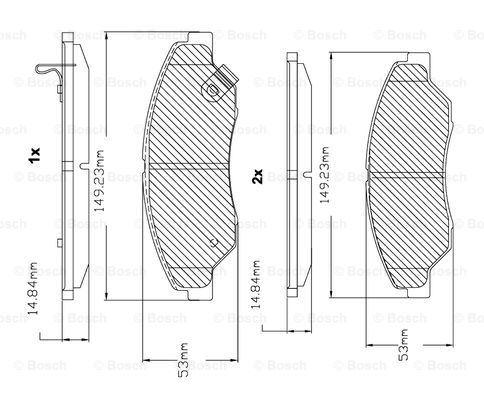 BOSCH F 03B 150 057 Brake...