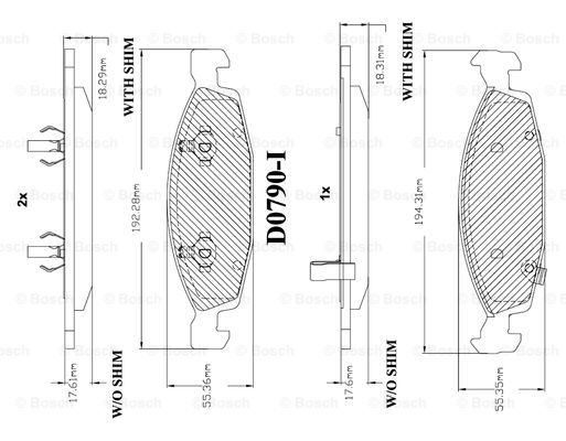 BOSCH F 03B 150 063 Brake...