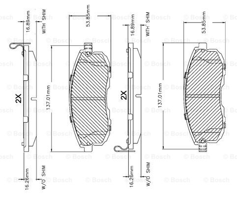 BOSCH F 03B 150 071 Brake...