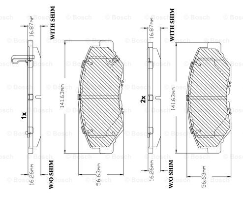 BOSCH F 03B 150 103 Brake...