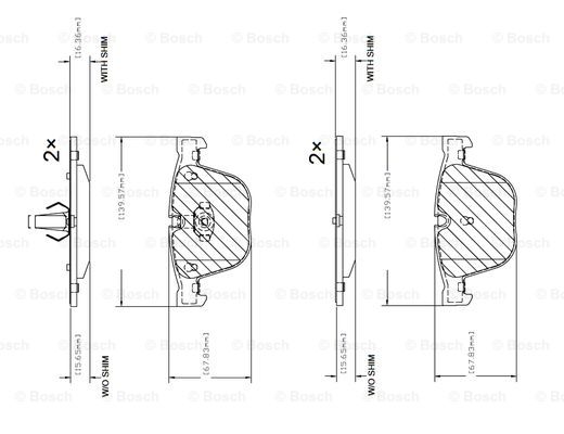 BOSCH F 03B 150 104 Brake...