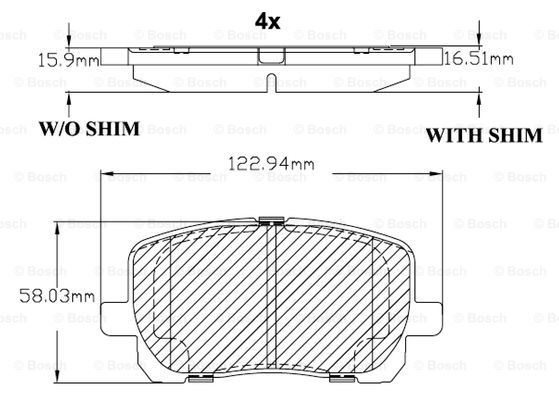 BOSCH F 03B 150 105 Brake...