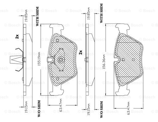 BOSCH F 03B 150 112 Brake...