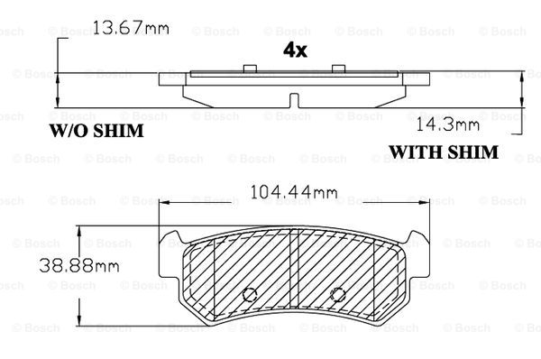 BOSCH F 03B 150 138 Brake...